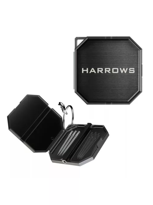 Darts fémhegy csavaró kulcs és tartó, Harrows Premium Quick Point Tool, fekete