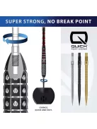 Darts fémhegy Harrows Quick Point HM Grip ezüst, 30mm