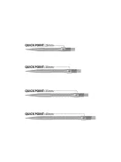 Darts fémhegy Harrows Quick Point HM Grip ezüst, 30mm