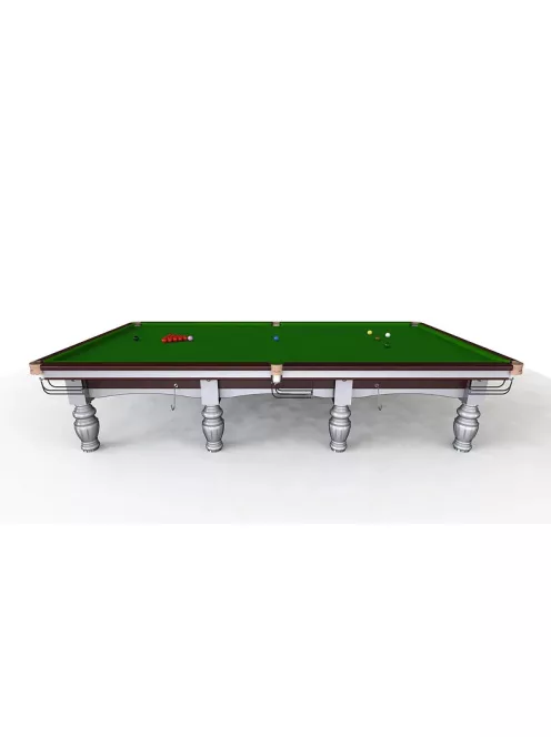 RILEY ARISTOCRAT TOURNAMENT CHAMPION SNOOKER ASZTAL STEEL BLOCK CUSHIONS MAHOGANY 12'