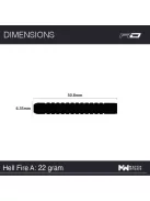 Dart Set Red Dragon steel Hellfire A 22g