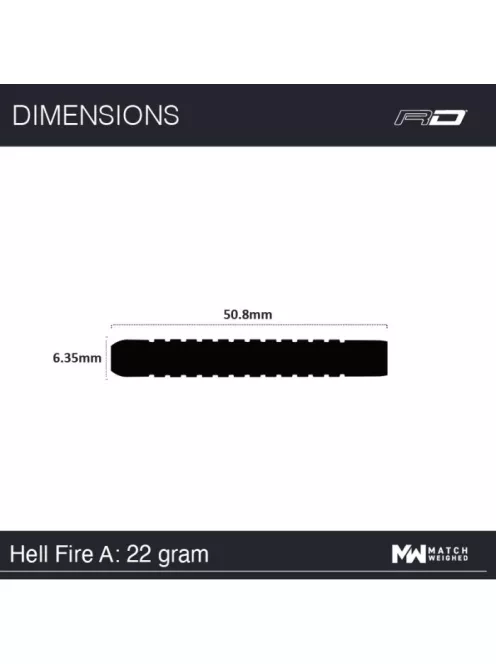 Dart Set Red Dragon steel Hellfire A 22g