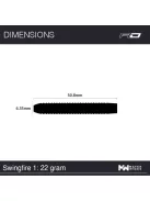 Dart Set Red Dragon steel Swingfire 1 - 22g