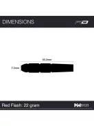 Dart set Red Dragon steel Red Flash 80% tungsten, 22g