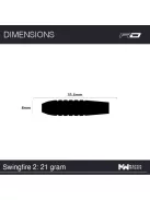 Dart Set Red Dragon steel Swingfire 2 - 21g
