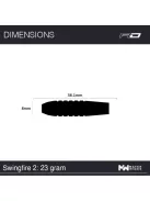 Dart Set Red Dragon steel Swingfire 2 - 23g