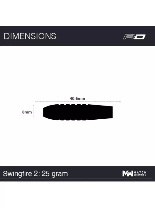 Dart set Red Dragon steel Swingfire 2, 80% tungsten, 25g