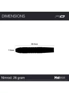 Dart set Red Dragon steel Nimrod 80% tungsten, 26g