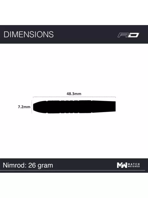 Dart set Red Dragon steel Nimrod 80% tungsten, 26g
