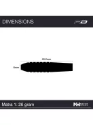 DART SET RED DRAGON MATRA 1: 26G