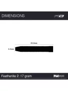 Dart Set Red Dragon steel Featherlite 2 - 17g