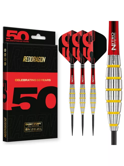 dart nyíl steel Red Dragon Darts 50 Years -Shockwave 24gr 85%