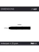 Dart set Red Dragon steel Amberjack 4 - 23g