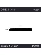 Dart set Red Dragon steel Swingfire 1 - 24g