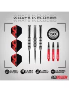dart szett steel Red Dragon Hexoset 3 50 Years LR 2 25gr, 85%