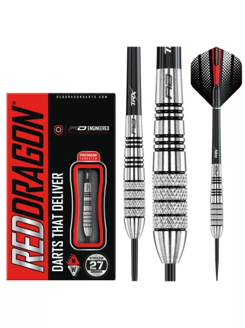 Red Dragon Sidewinder steel darts 27g 80% 