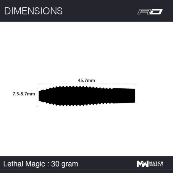 Red Dragon Lethal Magic 30gram 85% steel darts