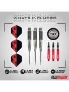 dart szett steel Red Dragon Element6 C 50 Years LR 2 25gr, 90%