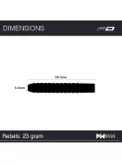 Dart set Red Dragon steel Rebel 23g