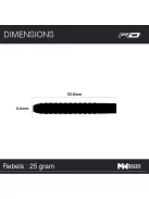 Dart set Red Dragon steel Rebel 25g
