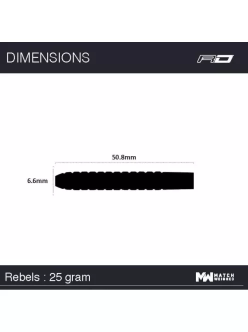 Dart set Red Dragon steel Rebel 25g