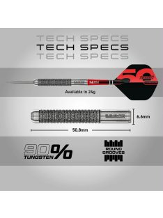   dart szett steel Red Dragon Element6 B 50 Years LR 2 24gr, 90%