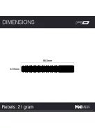 Dart set Red Dragon steel Rebel 21g