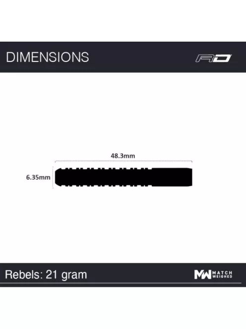 Dart set Red Dragon steel Rebel 21g