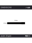 Dart set Red Dragon steel Javelin 22g