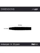 Dart set Red Dragon steel Amberjack 14 - 23g