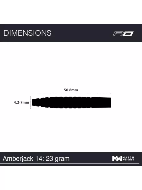 Dart set Red Dragon steel Amberjack 14 - 23g