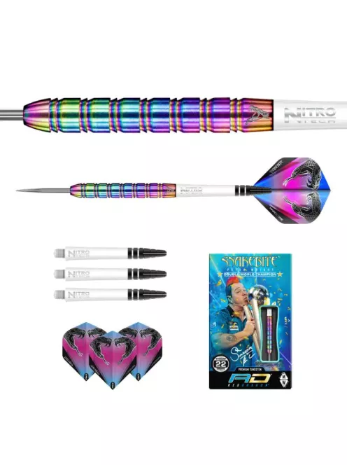 Dart set Red Dragon steel Peter Wright Snakebite 1, 22g, 85% Tungsten