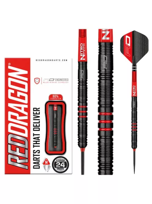 DART SET Red Dragon STEEL MILANO RS 24G 90%