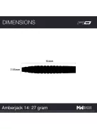 Dart set Red Dragon steel Amberjack 14, 90% tungsten, 27g