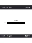 Dart set Red Dragon steel Peter Wright Snakebite Euro11, 24g, 85% tungsten