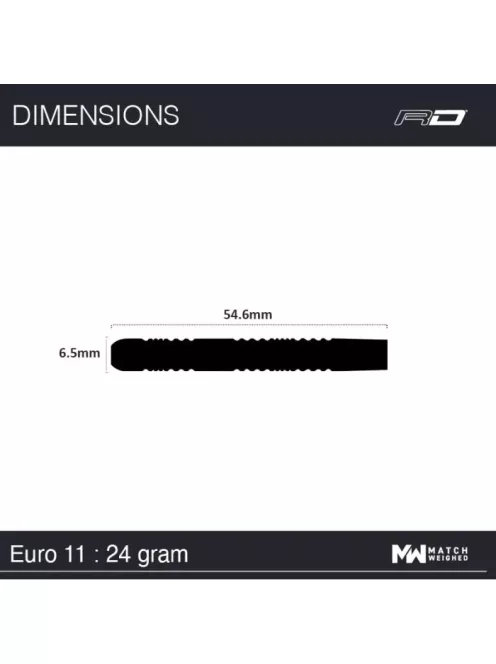 Dart set Red Dragon steel Peter Wright Snakebite Euro11, 24g, 85% tungsten