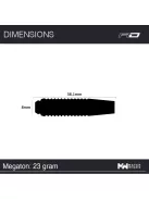 DART SET RED DRAGON STEEL MEGATON 25G 80%