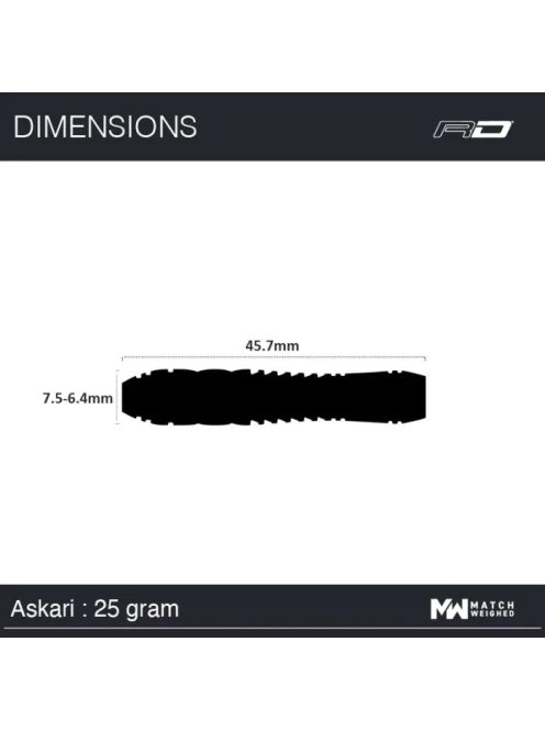 Dart szett Red Dragon steel Askari 25g 90% 
