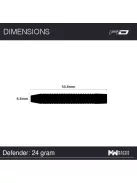 Dart set Red Dragon steel Defender 2 - 24g