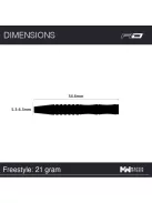 Dart set Red Dragon steel Freestyle 21g