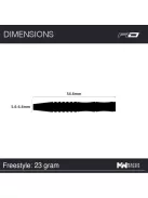 Dart set Red Dragon steel Freestyle 23g