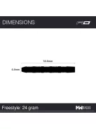 Dart set Red Dragon steel Freestyle 24g