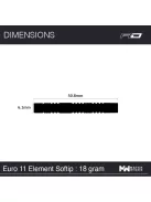 Dart set Red Dragon soft Peter Wright Snakebite Euro 11 Element, 85% tungsten, 18g