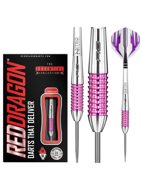 Dart szett Red Dragon steel Lisa Ashton 24g 90% gravírozott