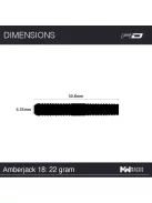 Dart set Red Dragon steel Amberjack 18 - 22g