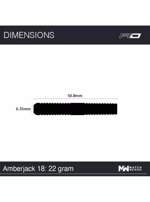 Dart set Red Dragon steel Amberjack 18 - 22g