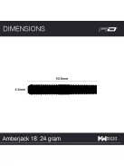 Dart set Red Dragon steel Amberjack 18 - 24g