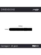 Dart szett Red Dragon steel Carnage 2.1 24g, 90% 