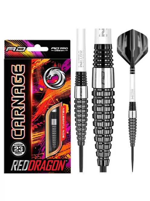 Dart set Red Dragon steel Carnage 3 90% tungsten, 23g