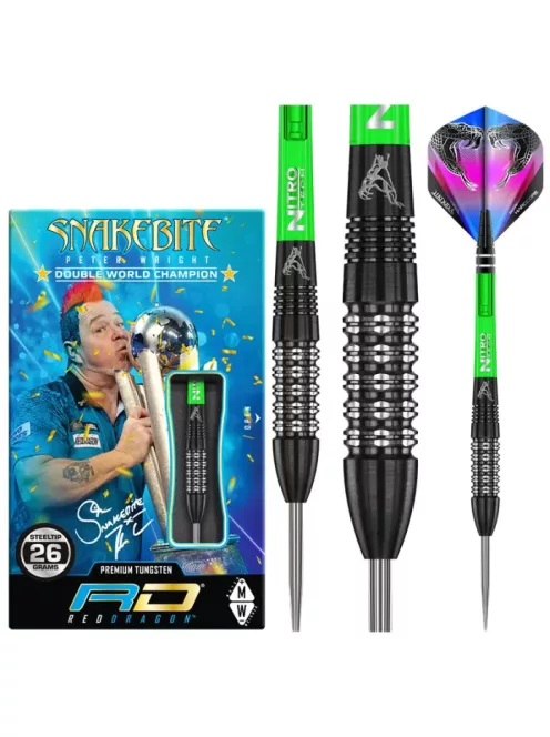 Dart set Red Dragon Peter Wright Black Strike 26g